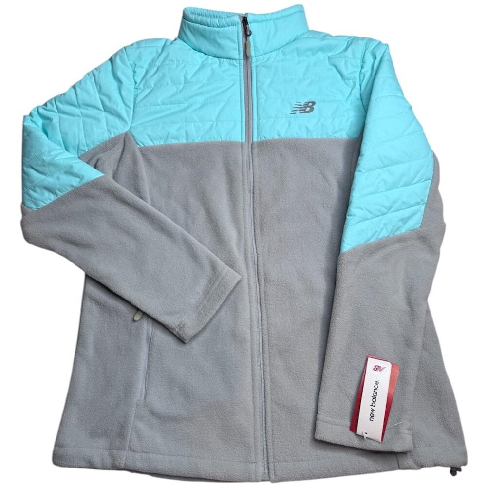 New Balance Quilted Micro Fleece Womens size L Outdoors Hiking Gorpcore Spring - Picture 1 of 5